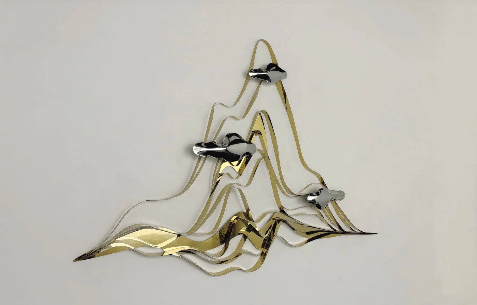 Premium Stainless Steel Wall Art - Mountain of Sunrise