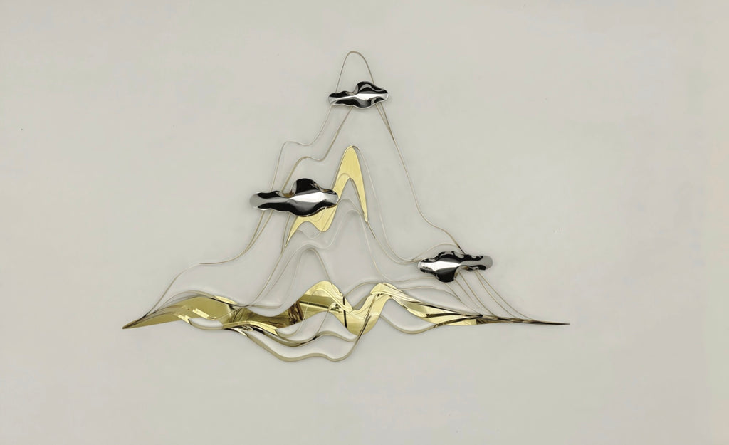 Premium Stainless Steel Wall Art - Mountain of Sunrise