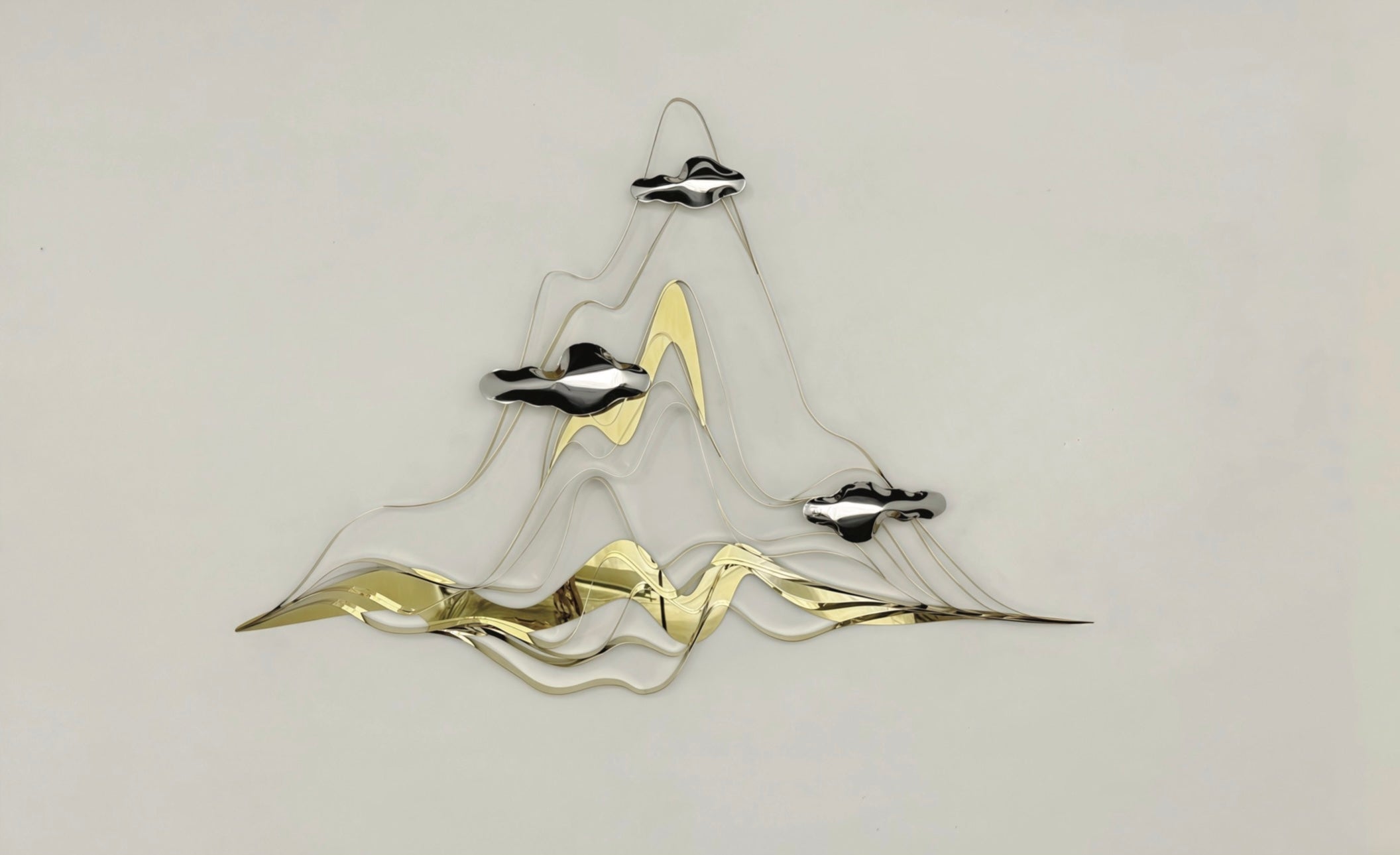 Premium Stainless Steel Wall Art - Mountain of Sunrise