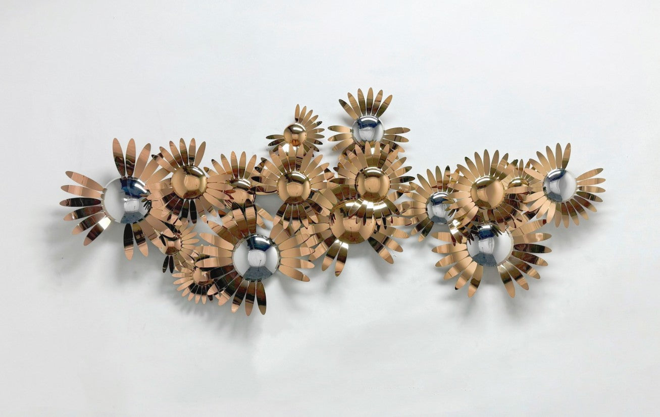Premium Stainless Steel Wall Art - Flower Countence