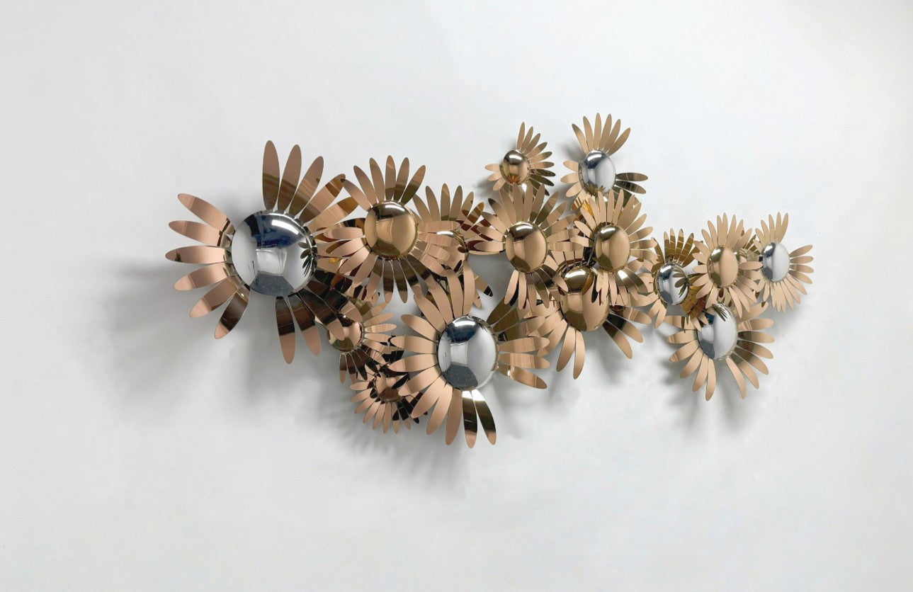 Premium Stainless Steel Wall Art - Flower Countence