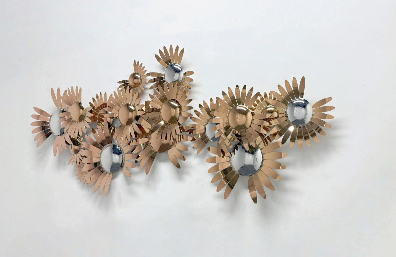 Premium Stainless Steel Wall Art - Flower Countence