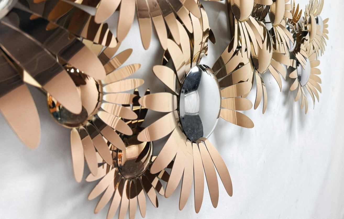 Premium Stainless Steel Wall Art - Flower Countence