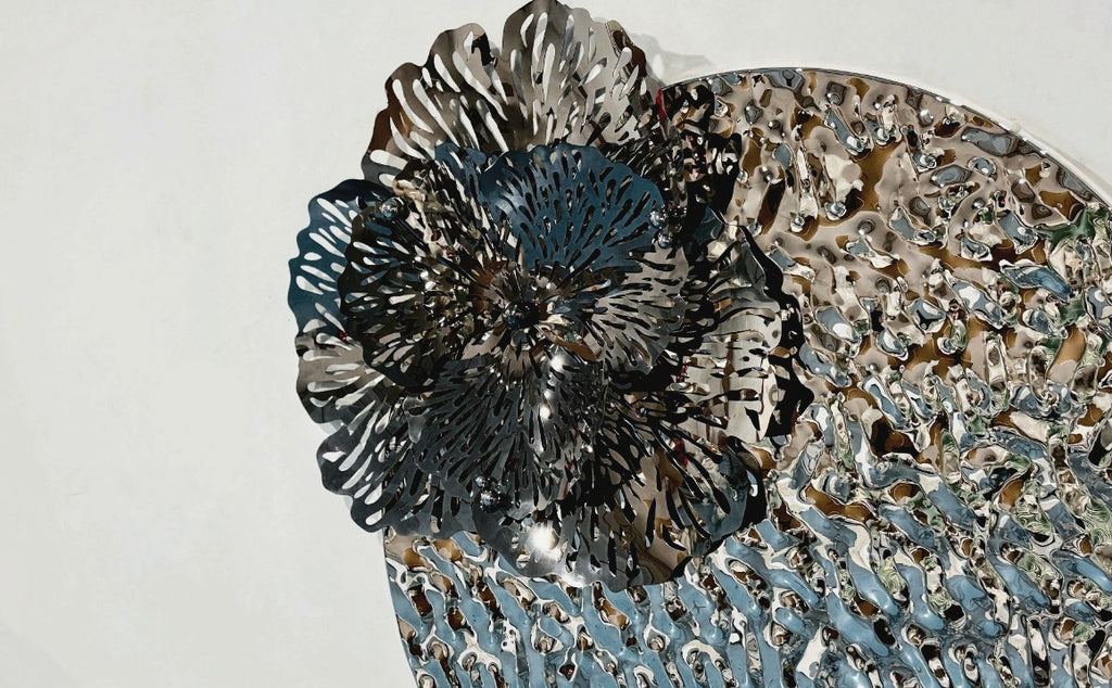 Premium Stainless Steel Wall Art - Flower of the sea