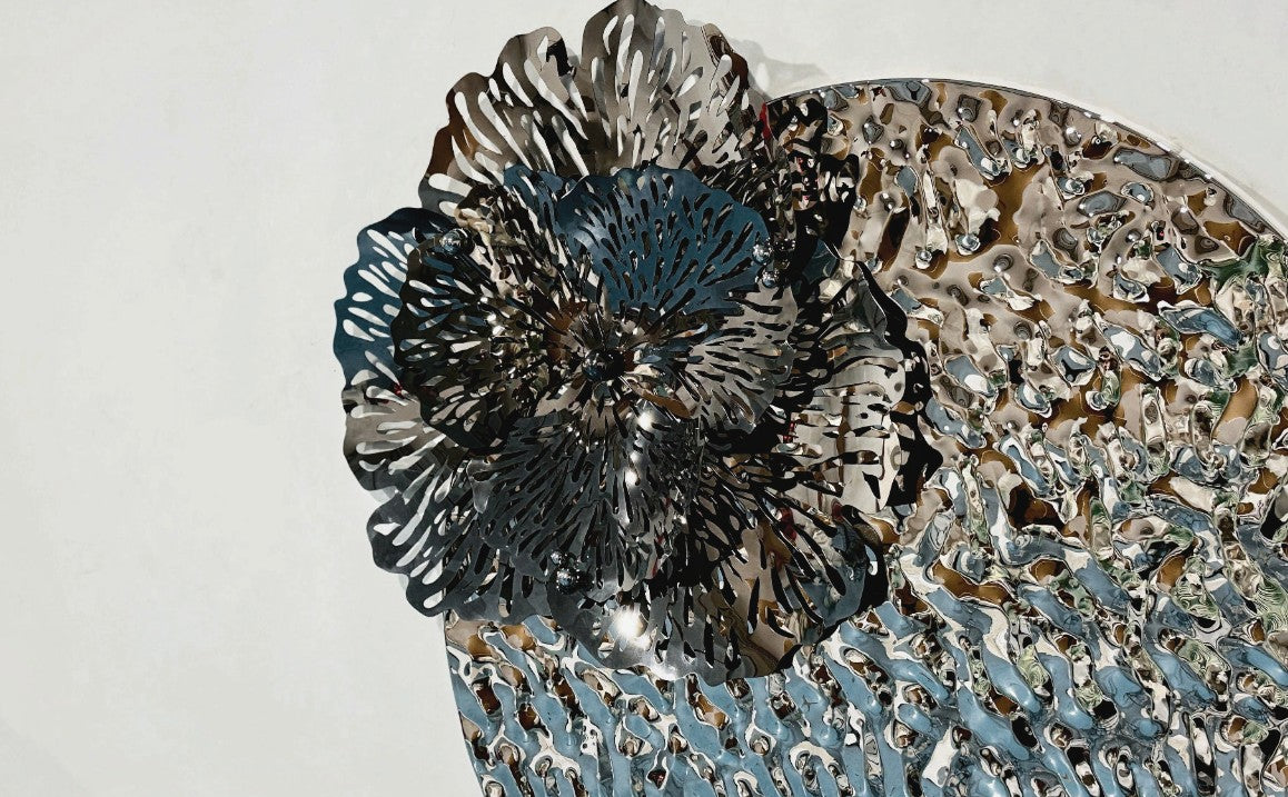 Premium Stainless Steel Wall Art - Flower of the sea