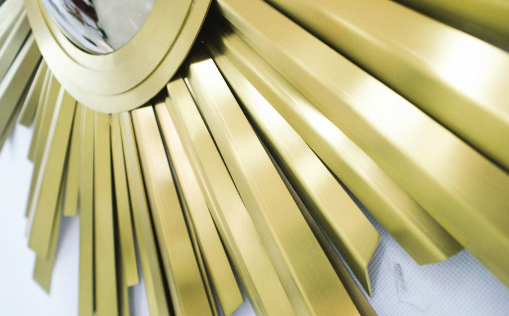 Premium Stainless Steel Wall Art - Sun Mirror 6