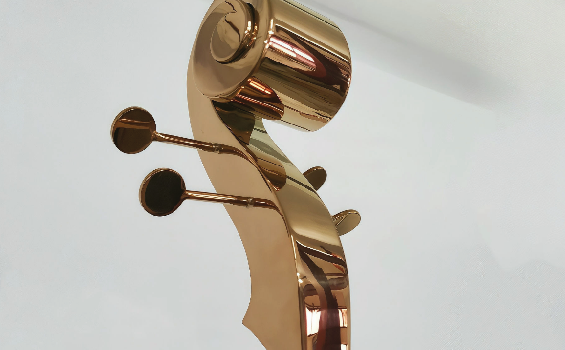 Premium Stainless Steel Wall Art - Solo Cello 1