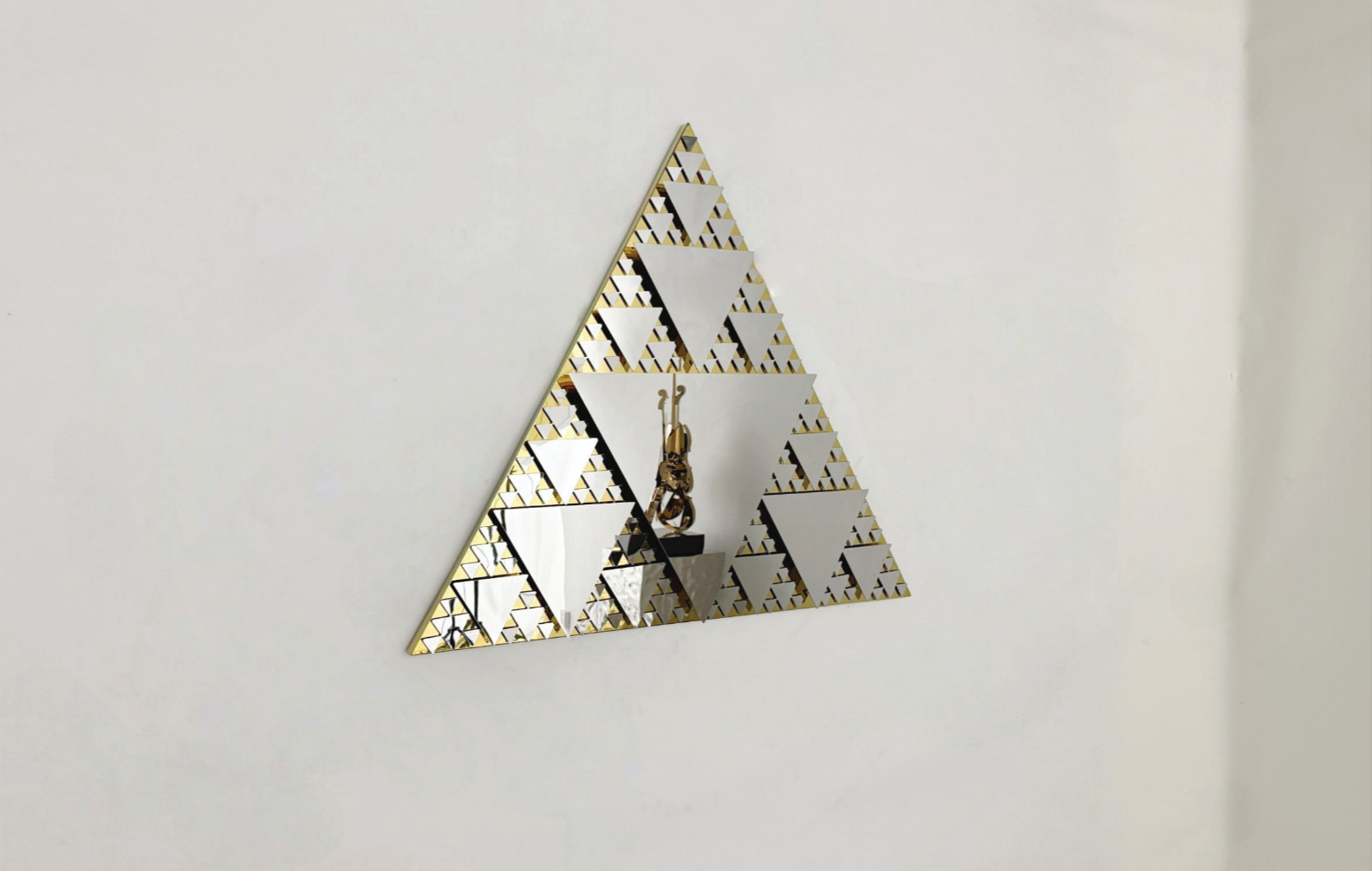 Premium Stainless Steel Wall Art - Fractal