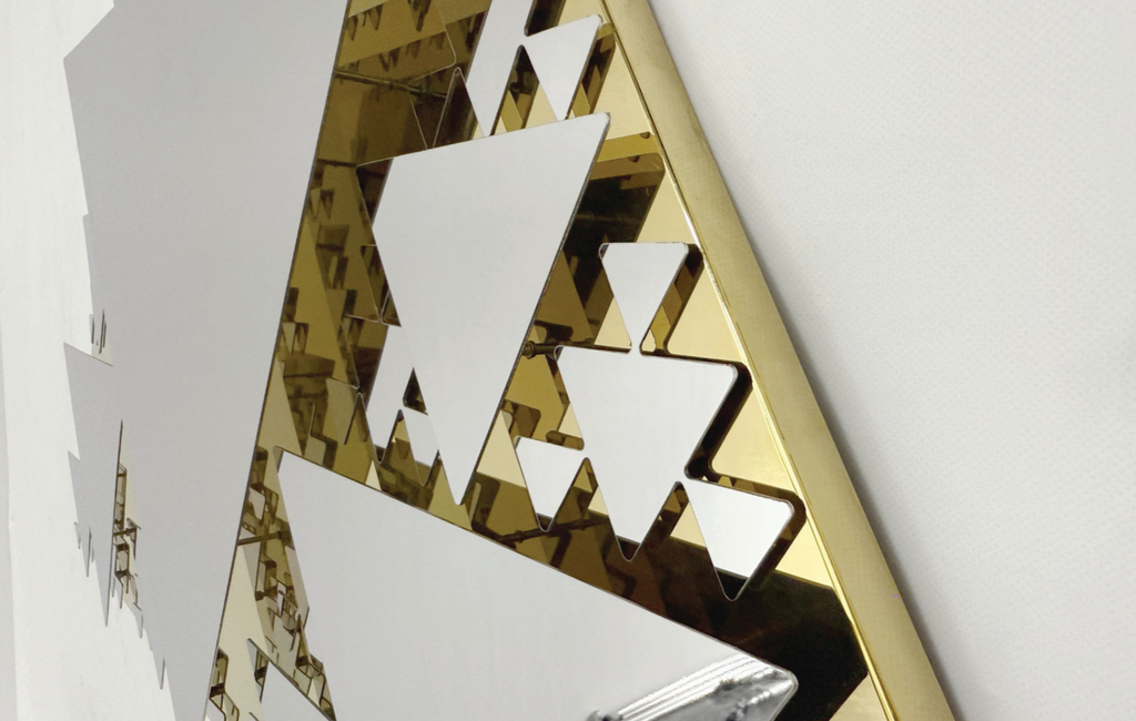 Premium Stainless Steel Wall Art - Fractal